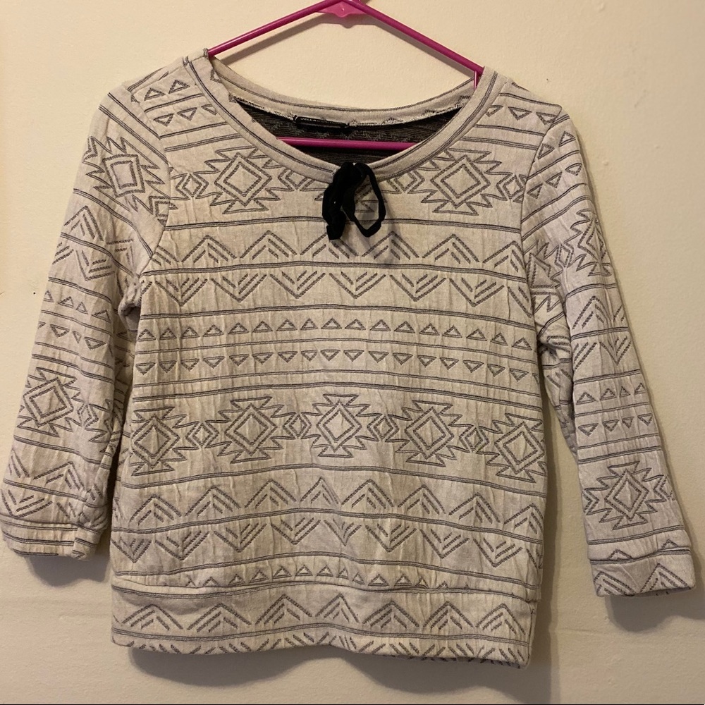 Jella Couture 3/4 sleeve cream top